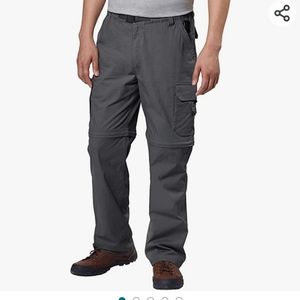 BC men lightweight convertible stretch cargo pants & shorts,301/2x32 charcoalNWT